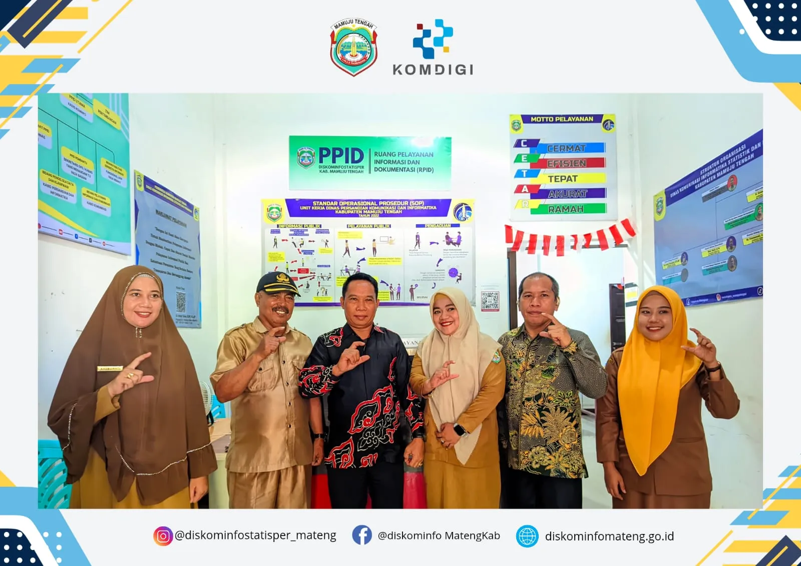 Kunjungan Komisi Informasi Provinsi SULBAR Dalam Rangka Monitoring dan Evaluasi PPID
